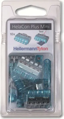 Produktbild von HELLERMANNTYTON Verbindungsklemme, 148-90057, HCPM-5-Blister, blau, 10 Stück