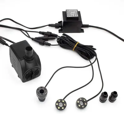 Produktbild von Forever Speed Springbrunnenpumpe mit LED-Ring, 3 x Weiß, LED-Beleuchtung, 1500 l/h SP3