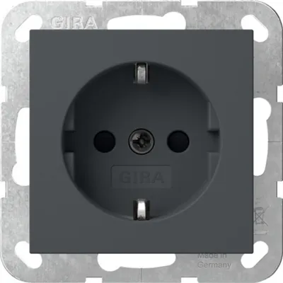 Produktbild von Gira SCHUKO-Steckdose, System 55, Anthrazit, 1 Stk.