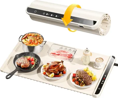 Produktbild von Warmhaltematte für Speisen, Warmhaltematte für Speisen, elektrisches Warmhaltetablett für Buffets, Partys und den täglichen Gebrauch zu Hause