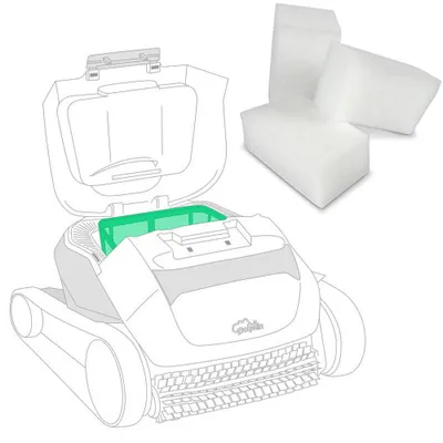 Produktbild von Feinfilter für Poolroboter Dolphin E10 - E25 (3 Stk.)
