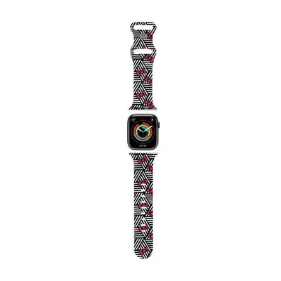 Image de Hello Kitty Pasek Hkawmsdiezk Apple Watch 38/40/41Mm Czarny/Black Strap Silicone Bows & Stripes