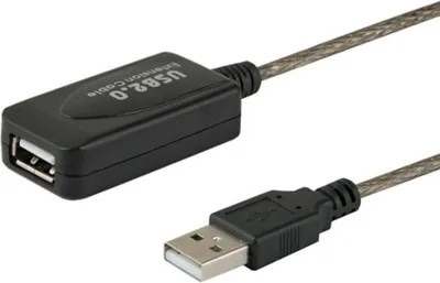 Immagine prodotto di Cavo USB 2.0 A maschio - USB 2.0 A femmina 5 m nero