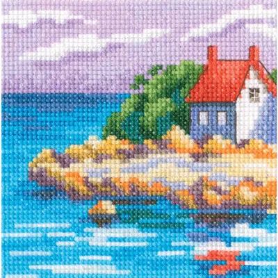 Produktbild von RTO Kreuzstich Stickpackung "Sommerfarben IX", Zählmuster, 11x11cm