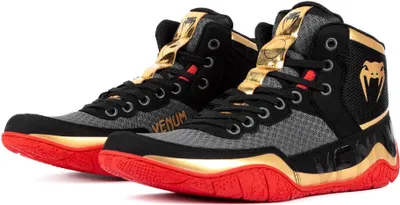 Produktbild von Venum Elite Wrestling Ringerschuhe Schwarz Gold Rot