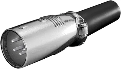 Obrázok produktu pre Mikrofónová zástrčka, zástrčka XLR (4-pinová)