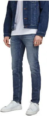 Produktbild von Jack & Jones 12185877, Blau, Jeans, Baumwolle, Elasthan, Nicht bleichen, Feinwäsche (30°C), 1 Stück(e)