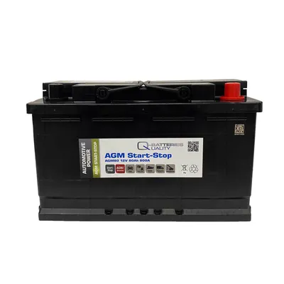 Produktbild von Q-Batteries Start-Stop Autobatterie AGM80 12V 80Ah 800A
