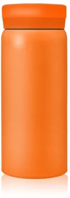 Immagine prodotto di Piccola bottiglia termica in acciaio inossidabile da 200 ml, senza BPA, con isolamento sottovuoto, arancione