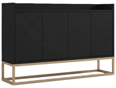 Obrázek produktu pro Komoda se zásuvkami ADPB-025, 120 x 30 x 80 cm, černá