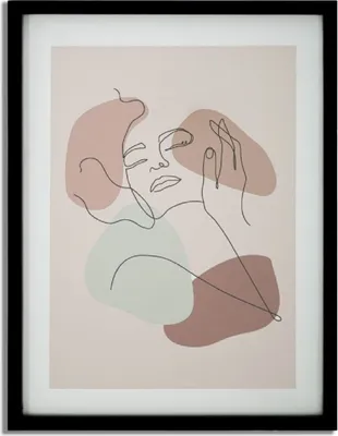 Produktbild von Mauro Ferretti Kunstdruck mit Rahmen Face 35x2x47 cm mehrfarbig