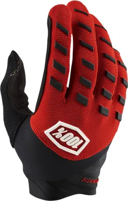 Productafbeelding van 100% Airmatic Handschoenen, rood/zwart - Robuuste mountainbike-handschoen met uitstekende grip