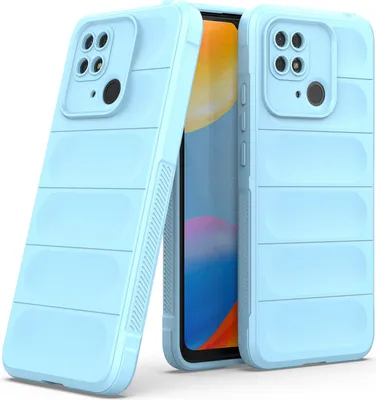 Produktbild von Redmi 10C Hülle, Weich TPU Silikon Stossfest Anti-rutsch Schutzhülle für Xiaomi Redmi 10C Blau