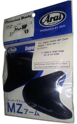Produktbild von Arai X-tend/ram/sz-ram-x/sz-ram-4 Helm-seitenplatten Schwarz Schwarz One Size