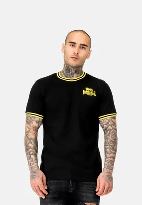 Immagine prodotto di T-shirt uomo slim fit DUCANSBY Nero/Giallo Lonsdale