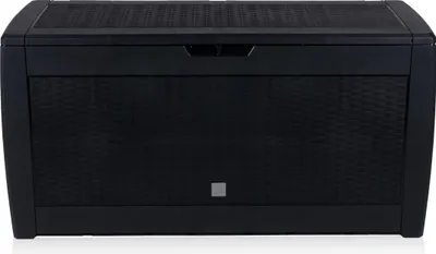 Produktbild von Lifetime Garden Aufbewahrungsbox mit Deckel Gartenbox mit Rollen - Kunststoff Gartenschrank 310L - Auflagenbox Wasserdicht 119x48x60cm - Wasserdichte Gartenkissenbox - Schwarz