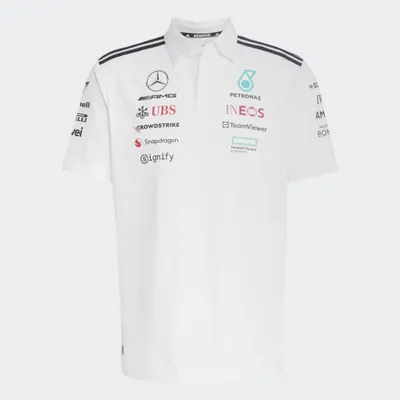 Produktbild von Offizielles Adidas Mercedes Formula 1 Team Polo-Shirt für Herren, Weiß, Größe M