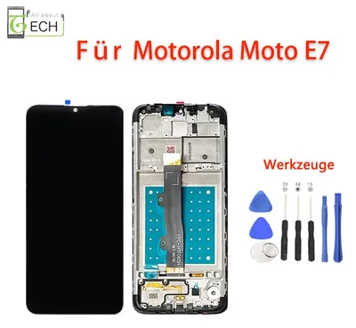 Produktbild von Für Motorola E7 XT2095 LCD Display mit Rahmen Bildschirm Touchscreen