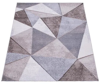 Produktbild von Paco Home Teppich Wohnzimmer Kurzflor Abstrakt Geometrisches Rautenmuster Vintage 200x280 cm