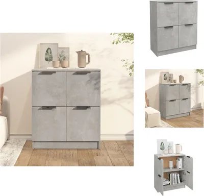 Produktbild von vidaXL Sideboard Betongrau 60x30x70 cm Holzwerkstoff -  Sideboards