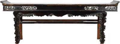 Immagine prodotto di Fine Asianliving Tavolo antico cinese da altare intagliato a mano L233xP40xH89cm