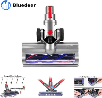 Produktbild von Bürste kompatibel mit Dyson V7 V8 V10 V11 V15, Turbo-Bürstenkopf mit Direktantrieb