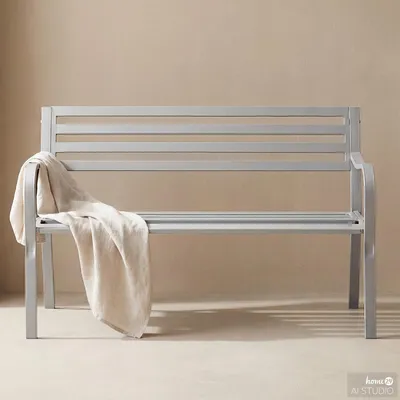 Produktbild von home24 Gartenbank - Stahl