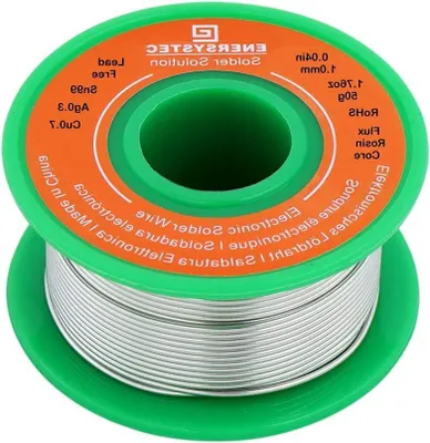 Productafbeelding van Soldeerdraad Loodvrij - Elektronica Reparatie - Precisie Solderen - Rosin Kern Flux - 50 Gram - Zilver