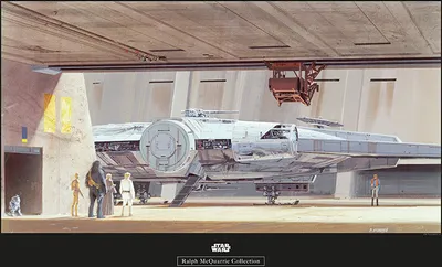Image de Tableau mural - Star Wars Classic RMQ Mos Eisley Hangar - Taille 70 x 50 cm