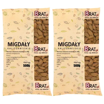 Image de Amandes californiennes 1kg (2x500g)