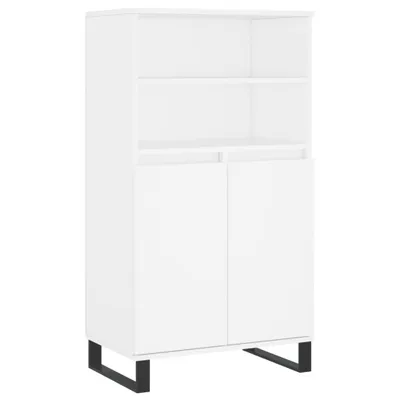 Produktbild von Highboard Weiß 60x36x110 cm Holzwerkstoff