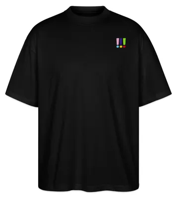 Produktbild von Spreadshirt Die Drei Ausrufezeichen Logo Stick Oversize Uni T-Shirt, S, Schwarz