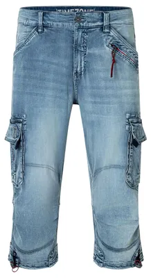Produktbild von Timezone Gerade Cargoshorts Wadenlang Reißverschluss Taschen Größe: 33W
