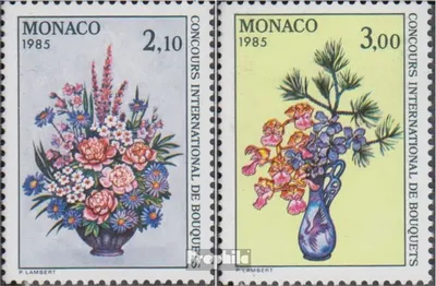 Produktbild von Briefmarken Monaco 1984 Mi 1664-1665 (kompl.Ausg.) gestempelt Blumenbinderei