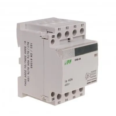 Obrázek produktu pro Modulární stykač 40A 4xNC 230V AC ST40-04 F&F