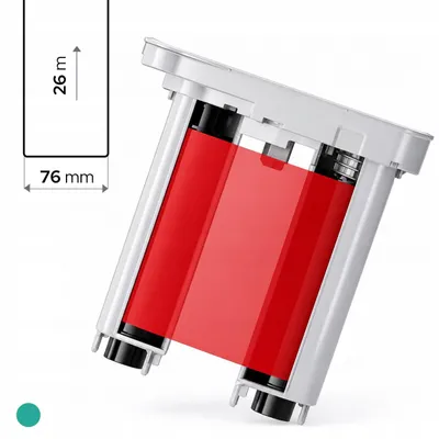 Zdjęcie produktu dla Taśma termotransferowa do bezprzewodowej drukarki Niimbot M3 czerwona