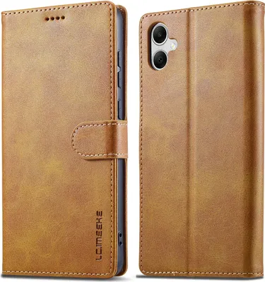 Produktbild von Hülle für Samsung Galaxy A06 5G/4G, Klapphüllen Brieftasche Leder Magnetverschluss Ständer Schutzhülle Gelb