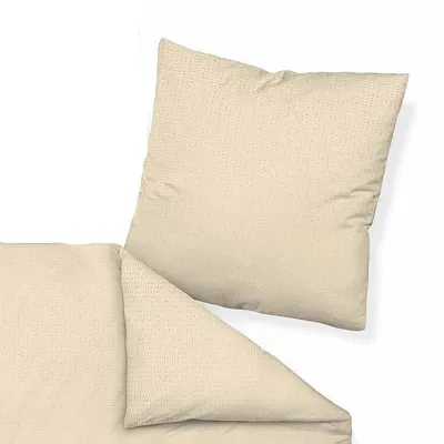 Zdjęcie produktu dla Janine Pościel Mako-Soft-Seersucker Piano beżowa Poszewka na poduszkę pojedyncza