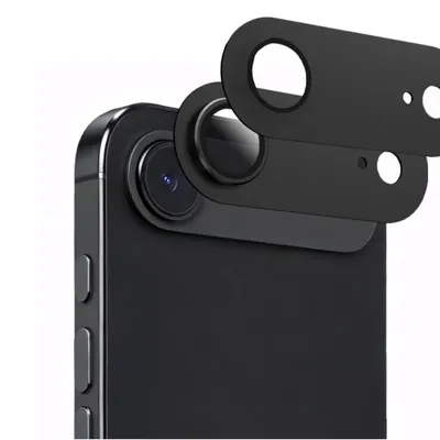 Produktbild von 2x Kameraschutz für Apple iPhone 17 Air  Aluminium Schutz in Schwarz
