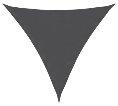 Produktbild von Sonnensegel Dreieck Sonnenschutz Beschattung Windschutz für Garten Terrasse Balkon UV-beständig wasserdicht mit Befestigungsseilen Anthrazit 4 x 4 x 4 m