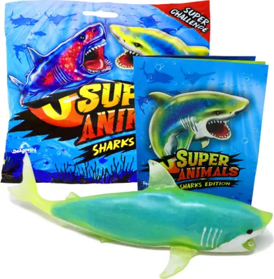 Produktbild von DeAgostini Super Animals - Sharks Edition - Sammelfigur Hai - Figur 16. Weißer Hai (Super selten XXL - Stretchy)