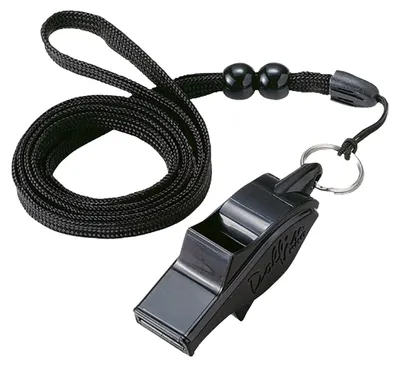 Produktbild von Molten - Pfeife und Schlüsselband "Dolfin Pro" - Kunststoff PP2314 (Einheitsgröße) (Schwarz)