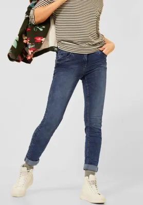 Produktbild von 26744 Cecil, Scarlett , Damen Jeans Hose, Stretchdenim, midblue, W 25 L 30