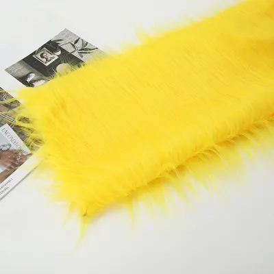 Imagen del producto de Tejido de felpa para coser, 1m de ancho, amarillo