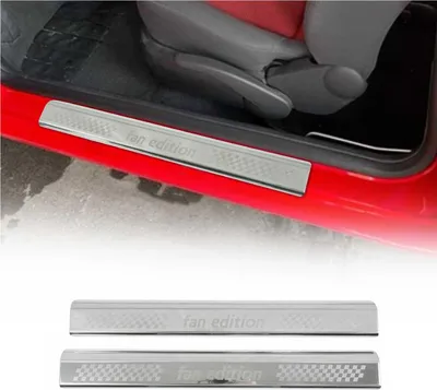 Productafbeelding van OMAC instaplijst, instaplijsten, artikelnummer 7513092, voorzijde, voor VW Lupo (6X1, 6E1), 570mm, 90mm, 30mm, roestvrij staal