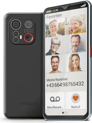 Produktbild von Emporia emporiaSMART.6, 16,7 cm (6.58"), 6 GB, 128 GB, 50 MP, Android 13, Schwarz, Silber