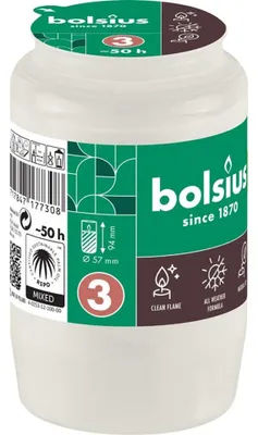Produktbild von Bolsius Grableuchte Compo Nr.3 weiß