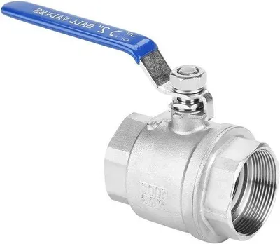 Produktbild von Edelstahl-Kugelhahn 2 Zoll, 2-teilig, Innen Gewinde, Hebelgriff