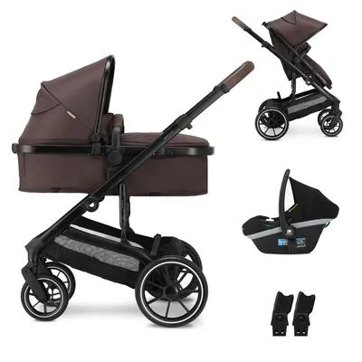 Imagen del producto de Deryan Noa Cochecito 3 en 1 - Cochecito con Silla de Coche - Chocolate