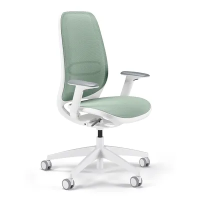 A studio shot of an office chair.